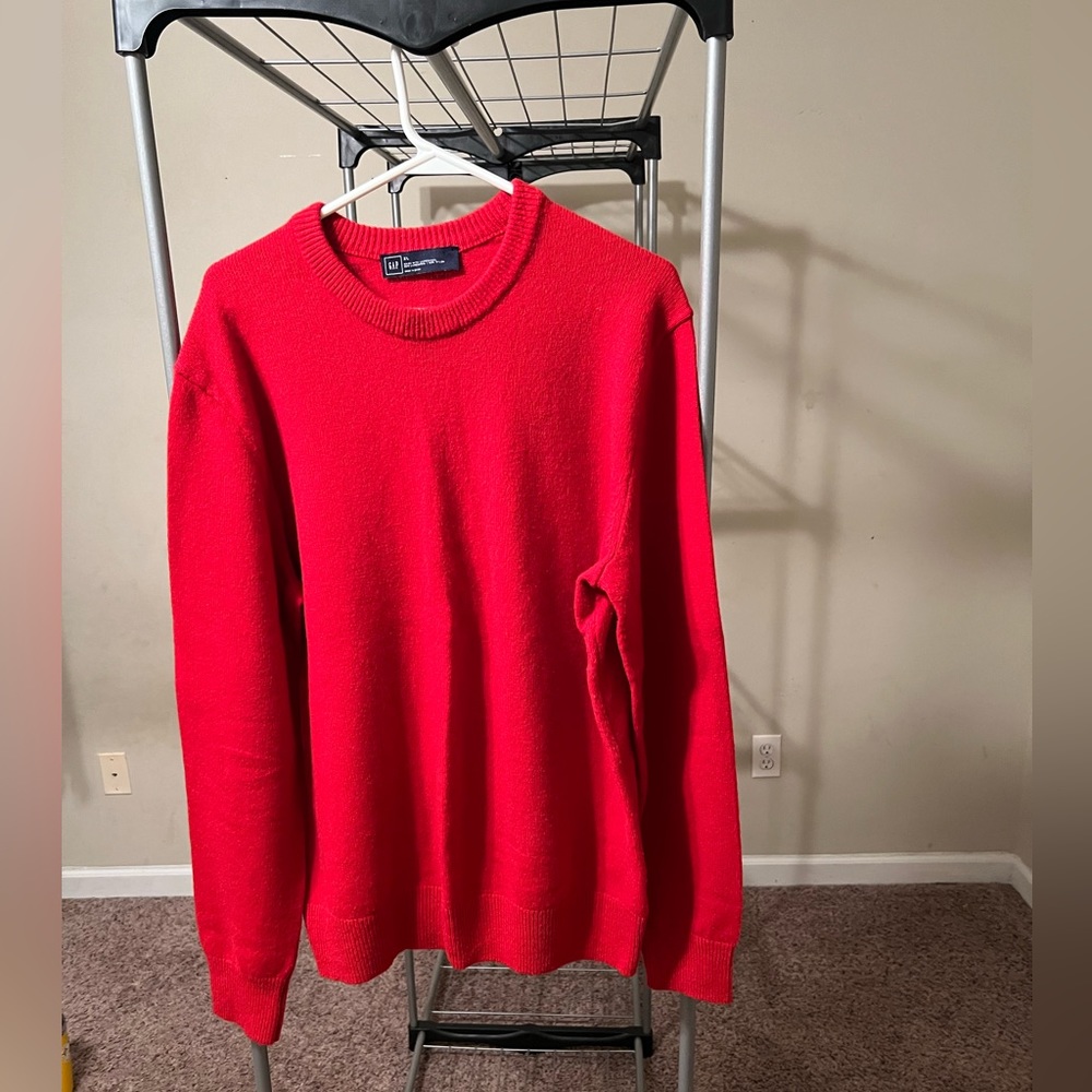 Red Wool Gap Sweater (XL)